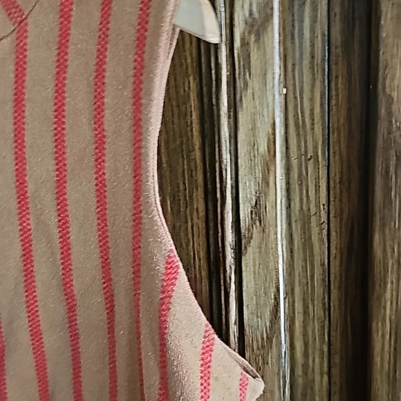 Anthropologie sweater Moth sleeveless size XL brown and red stripes - Picture 5 of 6